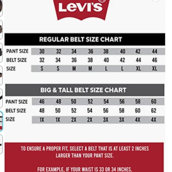 Levi's Men's Two-In-One Reversible Casual Jeans Belt SZ 40 - Picture 9 of 10